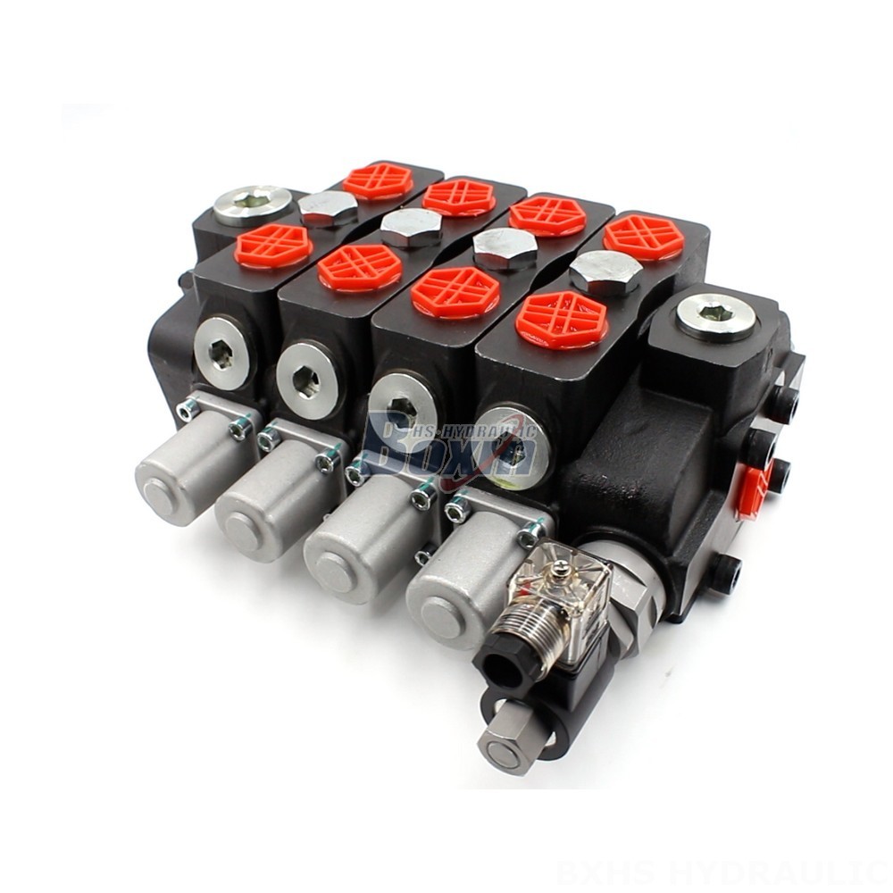 SD8-Electric unloading valve Manual 4 Spool Sectional Directional Valve | Custom Manufacturing main image